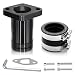 WNOOENG Upgraded Intake Manifold for Predator 212cc 196cc 224cc Engine Performance Parts for PWK 24mm 28mm Carburetor Coleman ct200u bt200x b200cc b200r kt196 Mini Bike Go Kart Black - Image 2