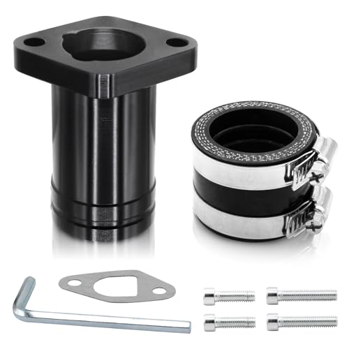 WNOOENG Upgraded Intake Manifold for Predator 212cc 196cc 224cc Engine Performance Parts for PWK 24mm 28mm Carburetor Coleman ct200u bt200x b200cc b200r kt196 Mini Bike Go Kart Black - Image 1