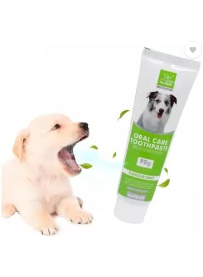 مجموعة العناية بالأسنان المتعددة من نونبيل 3 * 1  تبييض وفرشاة و كشتبان لتنظيف اسنان يدويا للكلاب (ألوان) - Image 2