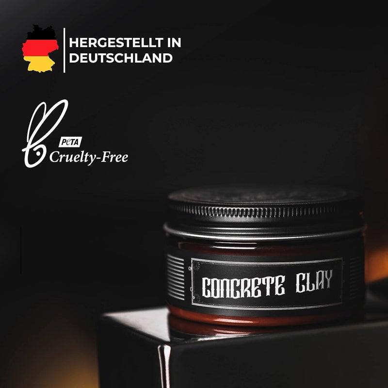 Charlemagne Concrete Clay Set of 3 - Super Strong Hold - Hair Wax Matt - Hair Clay Pomade Matt Look - Hair Wax Styling Cream - Hair Wax Men - Hair Paste Men - Hair Styling Hair Wax Men - Image 4