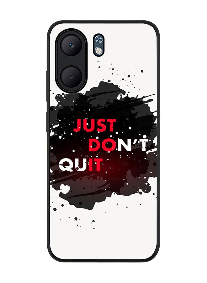 Stylizedd For Oppo A5x 5G / A5x 4G Case,Slim fit Camera Protection, Shockproof Thin Phone cover  - Just don't quit
