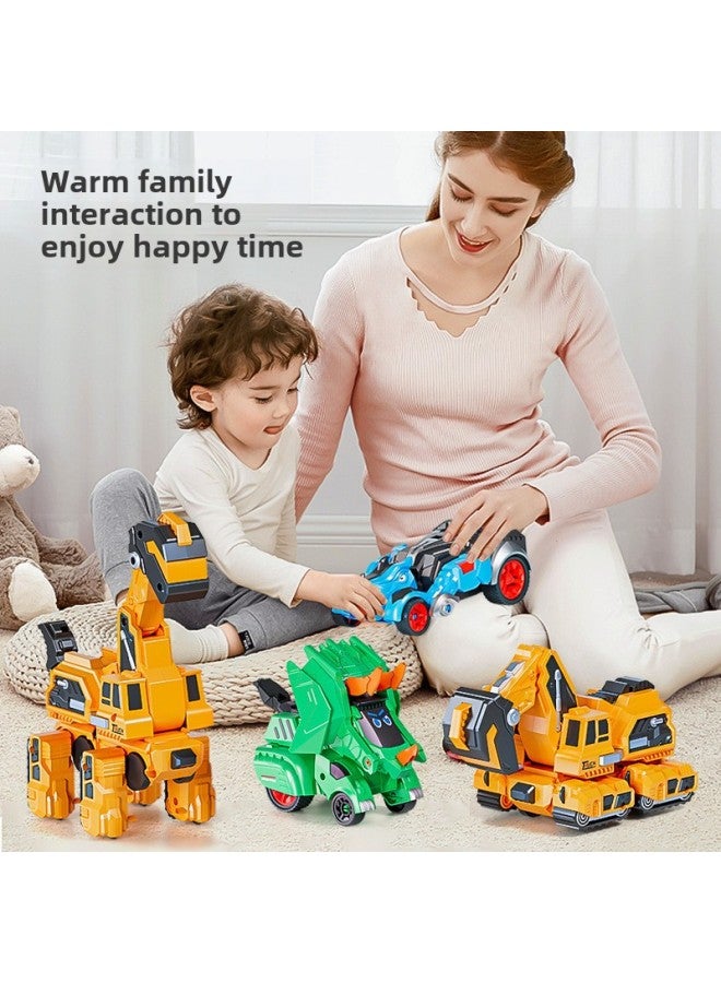 Children's Impact Deformation Toy Inertia Dinosaur Model Collision Reversal Chariot Boys Tyrannosaurus Rex Stall Hot Sale-Color:Mixing Truck Jiaolong Red Opp Bag 135g - Image 4