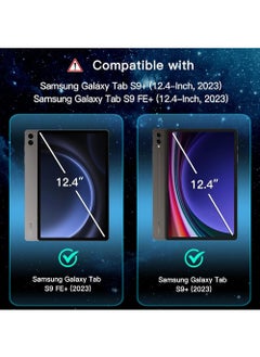 Rock Pow Screen Protector for Samsung Galaxy Tab S10 Plus 2024/ S9 Plus/ S9 FE Plus 5G 12.4 Inch 2023 with Easy Installation Frame Tempered Glass Film HD Clear 2pcs  - Image 3