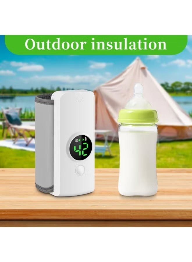 يوكا محافظ حرارة قنابل الأطفال المحمول السهل النقل بلا ماء - بطارية قابلة لإعادة الشحن، حفظ درجة حرارة مستمرة لغذية أثناء التنقل، آمن من مادة مستوى الأطعمة للرحلة/الخارجية/المنزل - Image 5