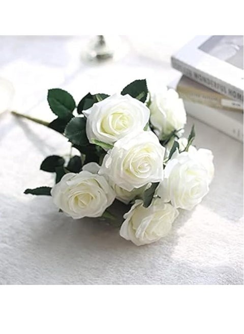 Artificial Roses For Valentine'S Day - White