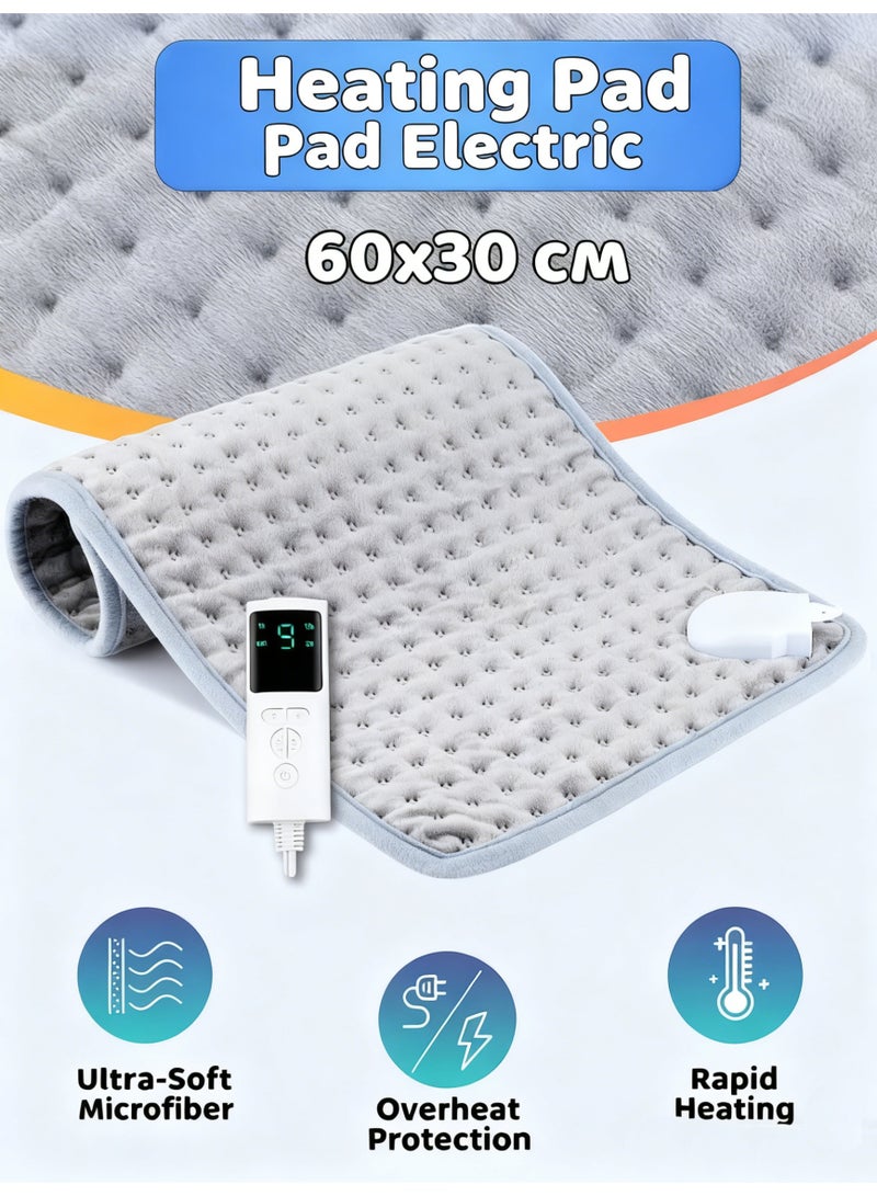 Crystal-Soft Heating Pad with 9 Heat Settings & 4 Timers – Rapid Warmth for Body & Pets - Image 1