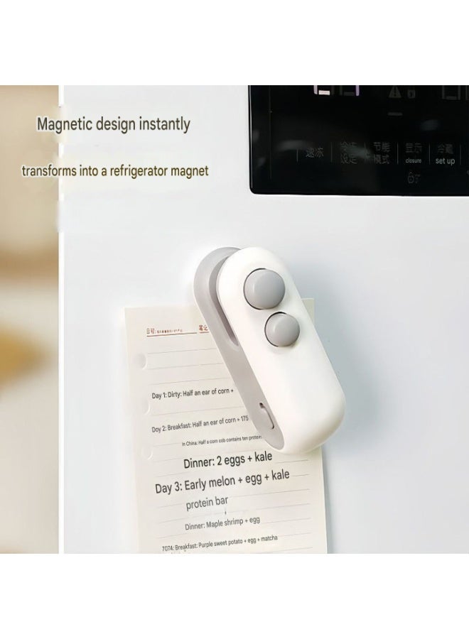 2-in-1 Mini Bag Sealer & Cutter – Portable Rechargeable Handheld Heat Sealer for Food Storage – Magnetic Kitchen Gadget with Type-C Charging - Image 1