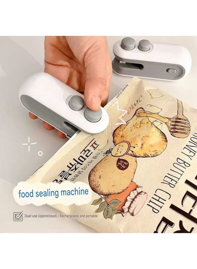 2-in-1 Mini Bag Sealer & Cutter – Portable Rechargeable Handheld Heat Sealer for Food Storage – Magnetic Kitchen Gadget with Type-C Charging - Image 2