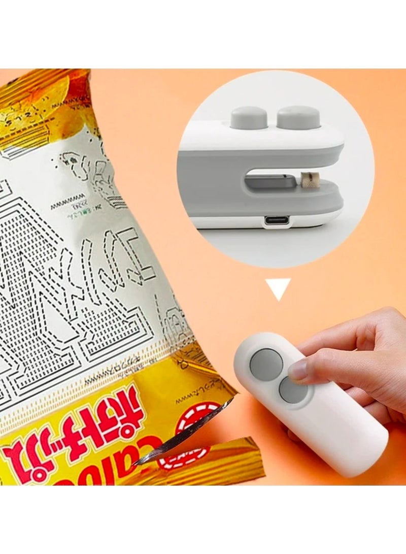 2-in-1 Mini Bag Sealer & Cutter – Portable Rechargeable Handheld Heat Sealer for Food Storage – Magnetic Kitchen Gadget with Type-C Charging - Image 5