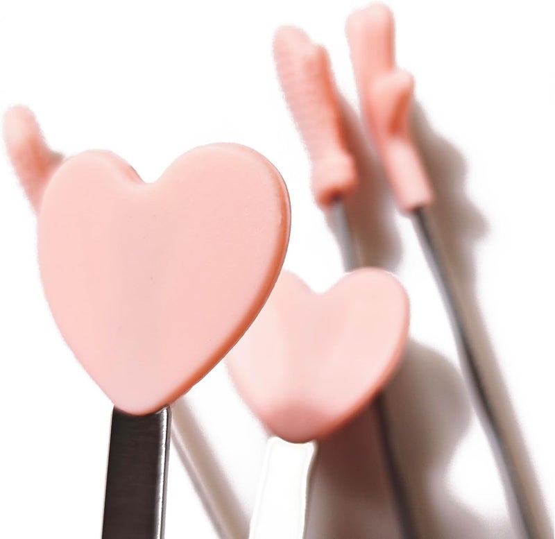 HHXC 6-Pack Silicone Mini Tongs Set – Fun-Shaped Stainless Steel Snack Tongs with Heart, Hand & Palm Designs – Reusable Food Tongs for Dessert, Ice, Candy, Sugar Cubes, Buffet & Party Use - Image 4