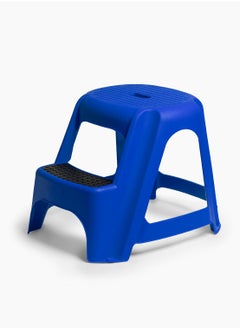 Master Gold 2 in 1 Portable Plastic Stool and Ladder Multifunctional Max Load 125K | 2 Step Stool with Non-Slip Surface and Base | Portable Plastic Ladder for Kitchen, Home, Toilet, Bedroom, Office (Blue)  - Image 1