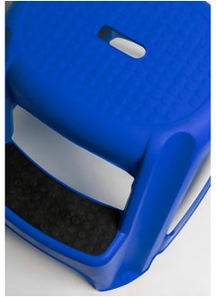 Master Gold 2 in 1 Portable Plastic Stool and Ladder Multifunctional Max Load 125K | 2 Step Stool with Non-Slip Surface and Base | Portable Plastic Ladder for Kitchen, Home, Toilet, Bedroom, Office (Blue)  - Image 3