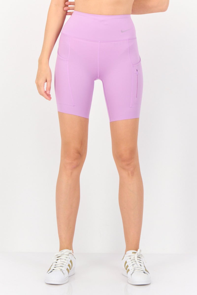 Nike Women Sportswear Fit Cycle Shorts, Purple  - Image 1