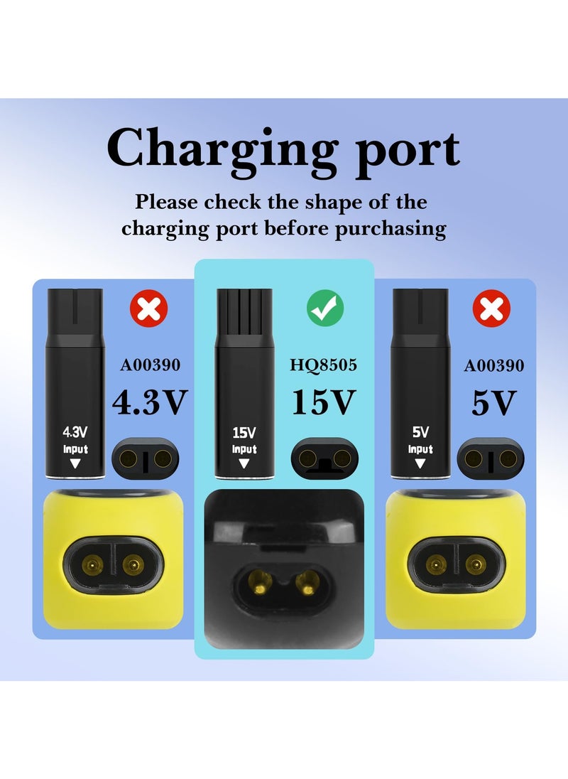 SANMUGEED - 2 Pack 15V HQ8505 Type-C Shaver Adapter, Charging Converter for Norelco 7000 5000 3000 Series, QP6530 QP6520 QP6510 Electric Trimmer USB-C Razor Charger Converter Without Charger Cord - Image 1