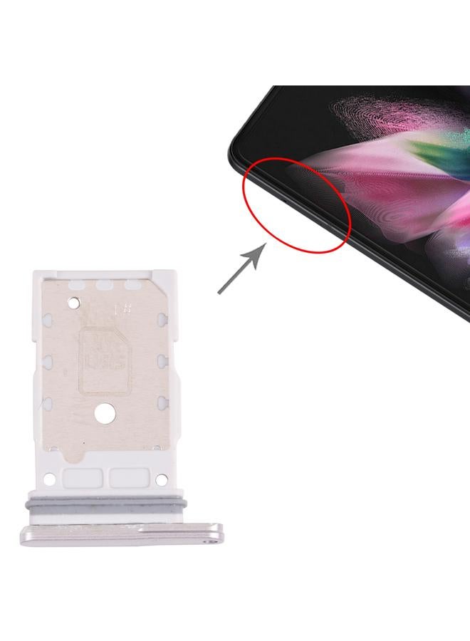 erorex For Samsung Galaxy Z Fold3 5G SM-F926 Original SIM Card Tray + SIM Card Tray (Silver) - Image 4