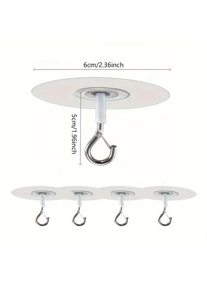 5 Self Adhesive Hooks No Drilling Required Sturdy Waterproof Easy Install Multi Functional Utility - Image 4