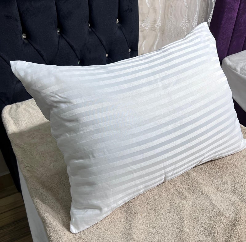Comfort House Luxury Hotel Pillows, 1100g Each, 70x50cm, 2 Pack, Ostrich Down Alternative, White (2)