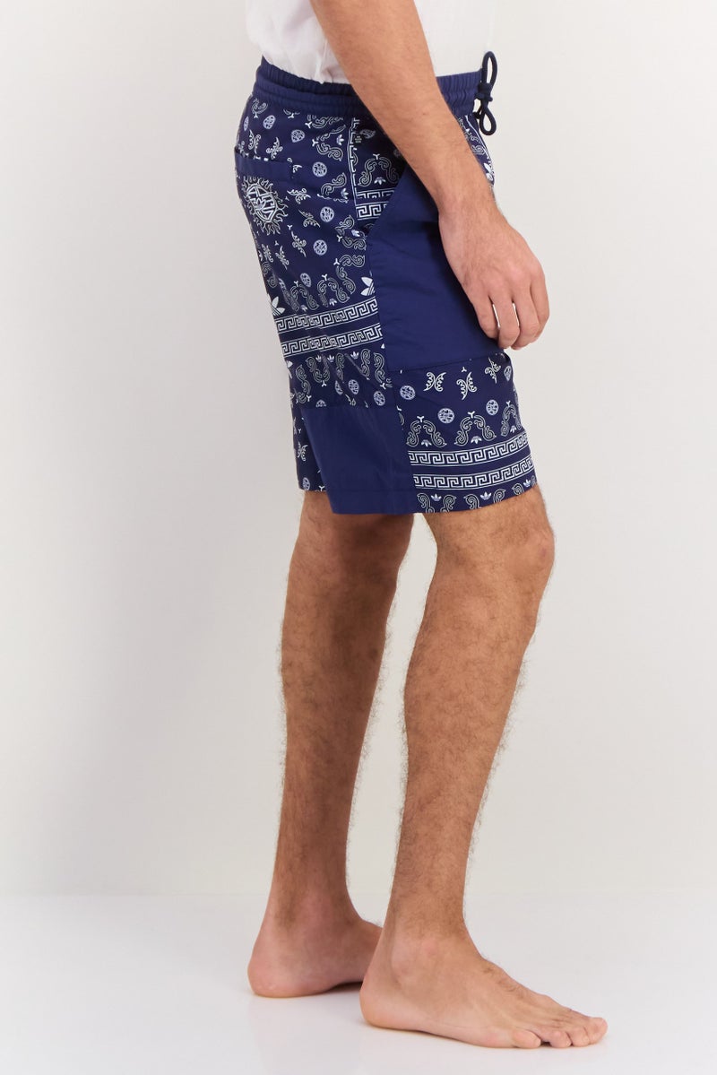 adidas Originals Men Sportswear Fit Training Toc Woven Shorts, Navy/White  - Image 2