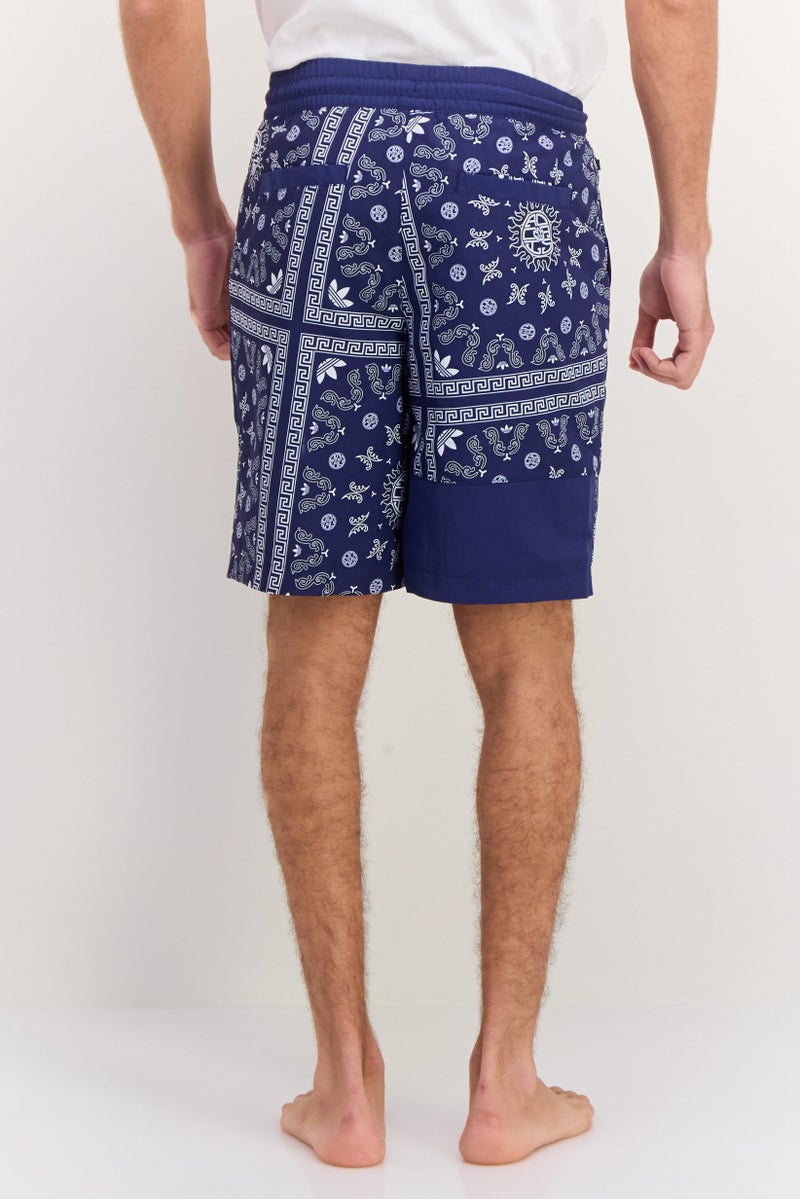 adidas Originals Men Sportswear Fit Training Toc Woven Shorts, Navy/White  - Image 3