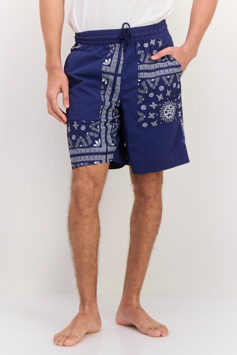 adidas Originals Men Sportswear Fit Training Toc Woven Shorts, Navy/White  - Image 1