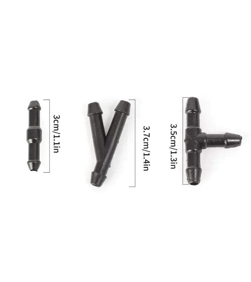 90 Pieces Car Wiper Spray Nozzle Connector T Y I Type Hose Cleaning Kit - Image 2