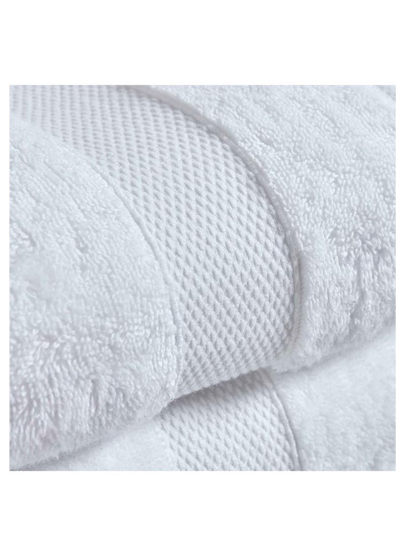 Aten Homeware - ATEN Homeware Supreme Egyptian Cotton Bath Towel Set – 2 Piece Set with 2 Extra Large Bath Towels 70 x 140 cm, Ultra Soft, Highly Absorbent, OEKO-TEX Certified, Made in Egypt - (White) - 2 PIECES - Image 1