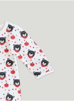 LUAY 100% Cotton Full Sleeves Teddy Printed Baby Romper,Bodysuit Jumpsuit for Baby Girls & Baby Boy  - Image 2