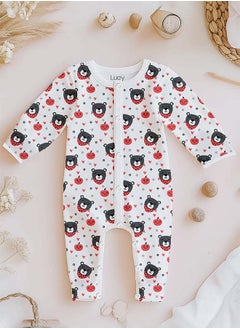LUAY 100% Cotton Full Sleeves Teddy Printed Baby Romper,Bodysuit Jumpsuit for Baby Girls & Baby Boy  - Image 5