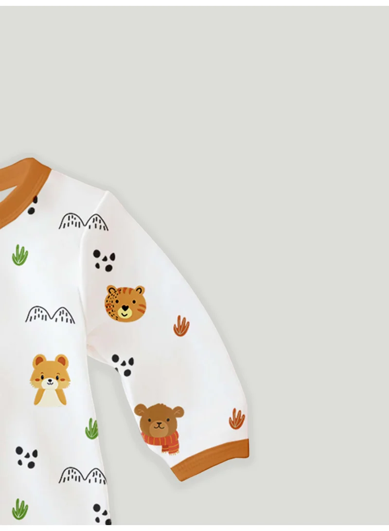 Luay  100% Cotton Full Sleeves Teddy Printed Baby Romper,Bodysuit Jumpsuit for Baby Girls & Baby Boy for Men | Best Price UAE