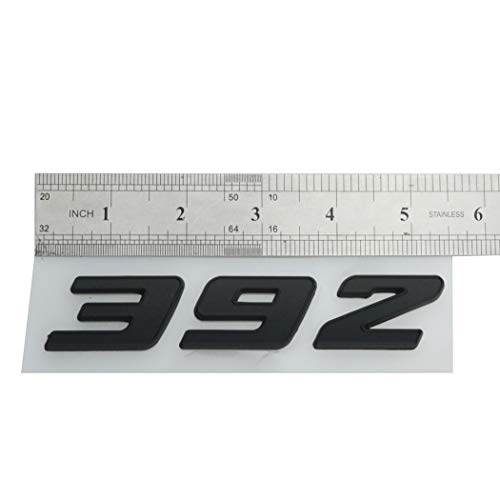 dgea 2X 392 Emblem Badge Decal 3D Logo Nameplate 3D Raised Strong Adhesive Fit for 392 Matte Black (Matte Black) - Image 3