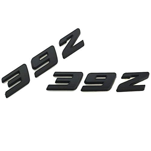 dgea 2X 392 Emblem Badge Decal 3D Logo Nameplate 3D Raised Strong Adhesive Fit for 392 Matte Black (Matte Black) - Image 4
