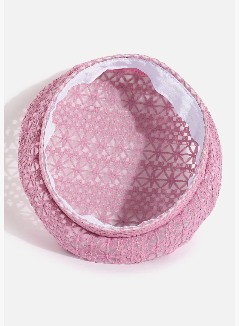 Haute Sauce Casual Textured Beret Cap For Women