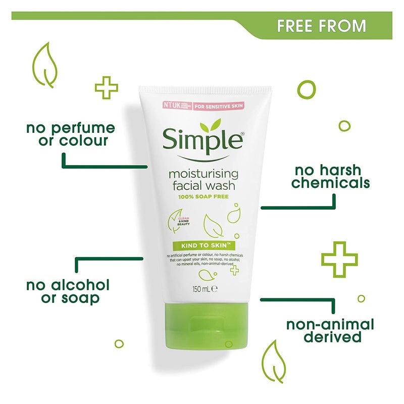 Simple Moisturizing Facial Wash, 5 Ounce (Pack of 3) - Image 4
