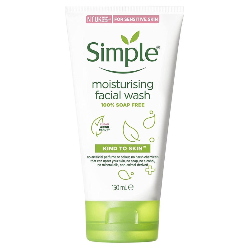 Simple Moisturizing Facial Wash, 5 Ounce (Pack of 3) - Image 1