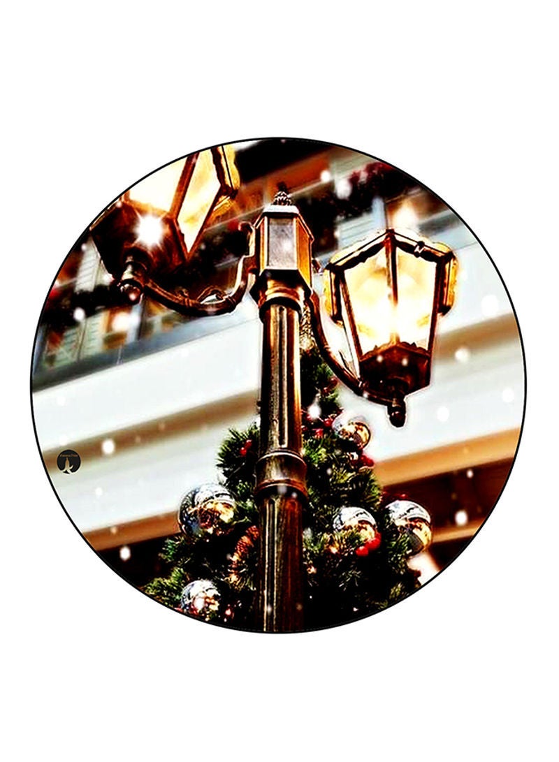 Street Light Printed Mouse Pad  Multicolour