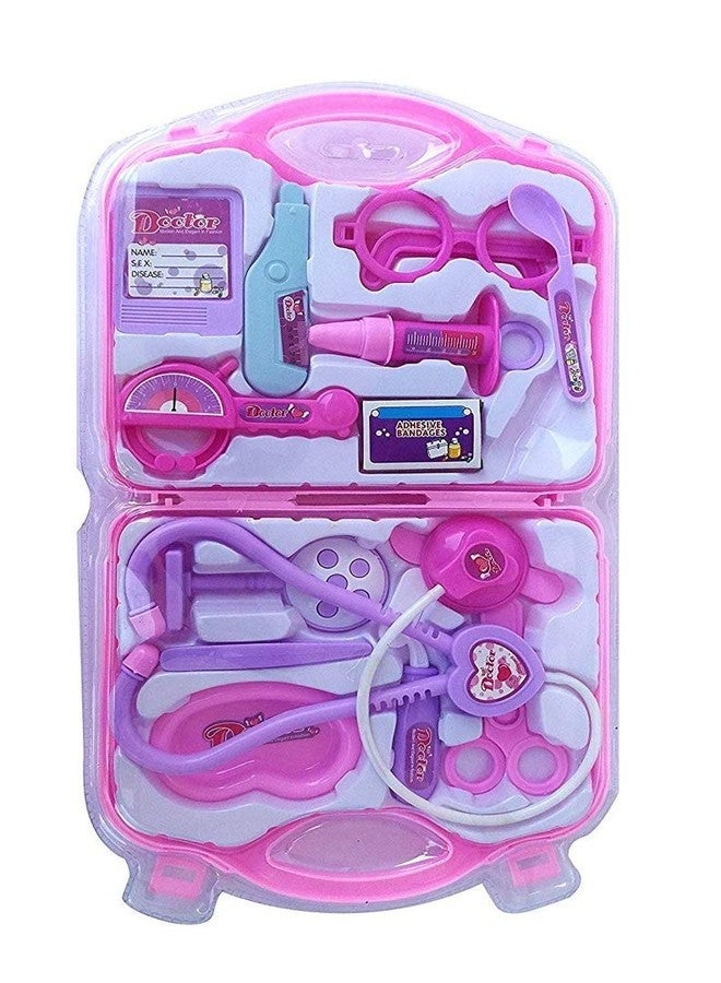 HS ENTERPRISE Foldable Suitcase Design Doctor Kit Set Toy for Kids Doctor Accessories Briefcase Play Toy Set (multi color-mix design) - Image 4