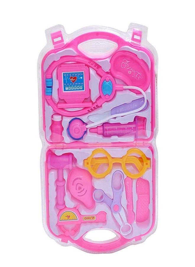 HS ENTERPRISE Foldable Suitcase Design Doctor Kit Set Toy for Kids Doctor Accessories Briefcase Play Toy Set (multi color-mix design) - Image 3