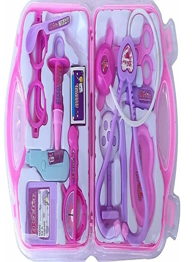 HS ENTERPRISE Foldable Suitcase Design Doctor Kit Set Toy for Kids Doctor Accessories Briefcase Play Toy Set (multi color-mix design) - Image 2