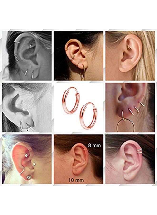 NIBEMINENT - 3 Pairs Of Hoop Earrings Set - Image 1