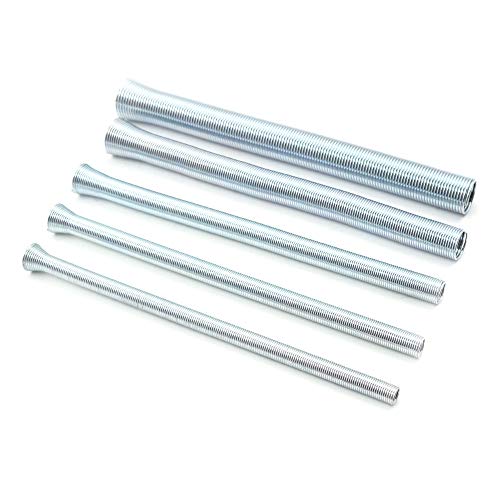 PHITUODA 5 Pack Spring Tube Bender Set 1/4'', 5/16'', 3/8'', 1/2'' and 5/8'' for Copper, Aluminum and Thin Wall Steel Tubing Bender Kit, 8.27" / 210mm Length - Image 2