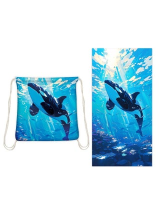 Microfiber drawstring beach bag two-in-one beach towel backpack printed beach bag multifunctional backpack - pzsku/ZC75BCFEDB8307784D4FDZ/45/_/1740649897/482f9cc3-e54a-41c8-a40e-b6aa5acf50f4