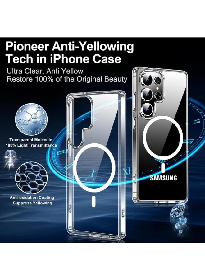 حافظة جالكسي اس 22 الترا - جراب مغناطيسي ماج سيف حماية من الدرجة العسكرية مقاومة للصدمات, غطاء مضاد للخدش - Image 4