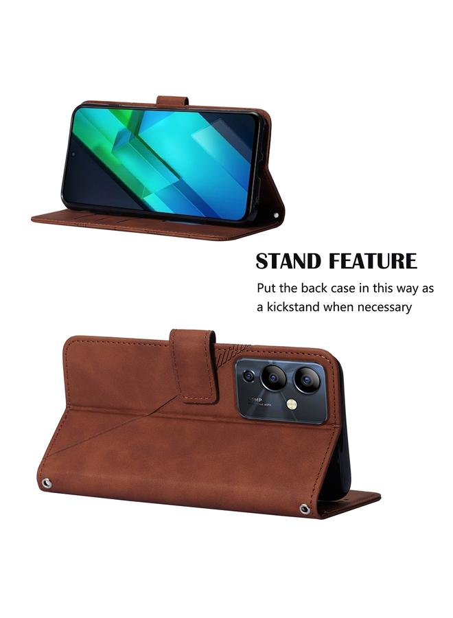 Zaboon Case For Infinix Note 12i 2023 / G85 Crossbody 3D Embossed Flip Leather Phone Case - Image 5