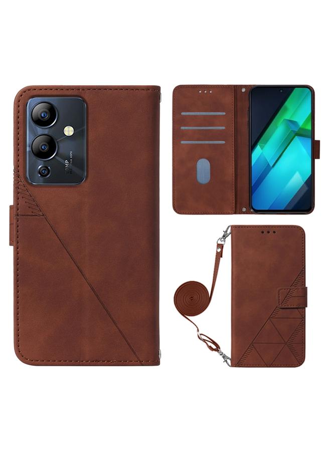 Zaboon Case For Infinix Note 12i 2023 / G85 Crossbody 3D Embossed Flip Leather Phone Case - Image 1