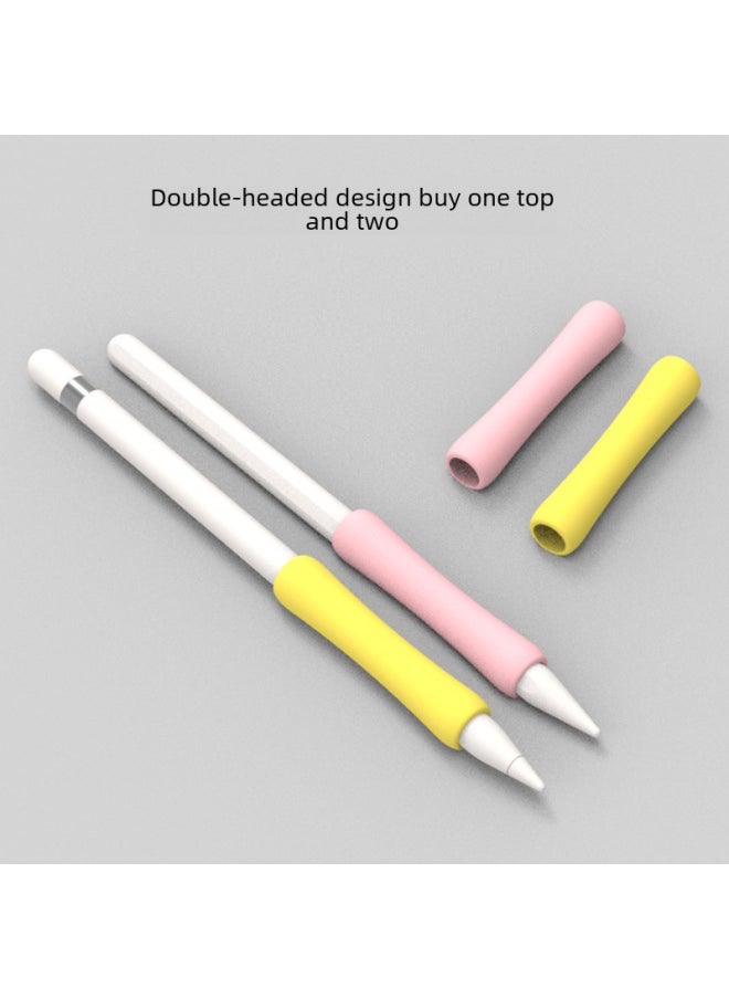 Generic - Suitable For Apple Pencil Pen Grip 1/2 Generation Universal Apple Stylus Short Silicone Protective Cover Pen Grip-Color:Sky Blue-Applicable Model:pencil Grip Silicone Sleeve (1/2 Generation Universal) - Image 1