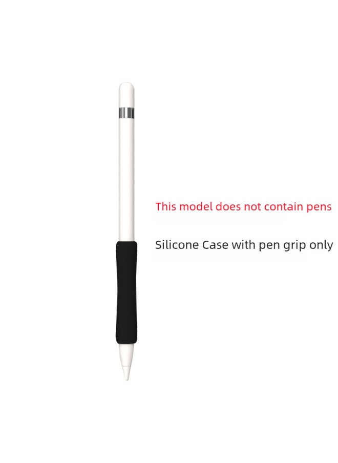 Generic - Suitable For Apple Pencil Pen Grip 1/2 Generation Universal Apple Stylus Short Silicone Protective Cover Pen Grip-Color:Sky Blue-Applicable Model:pencil Grip Silicone Sleeve (1/2 Generation Universal) - Image 1