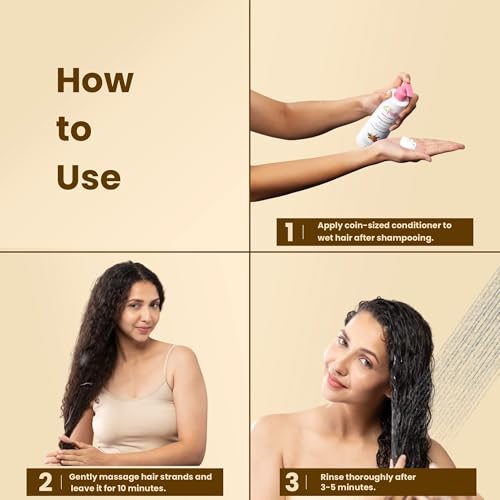 La Pink Methi Dana 8-in-1 Hair Conditioner for Hair Fall Control & Damage Repair | Boosts Volume with Hibiscus, Bhringraj, Indian Bay Leaf & Onion | Sulphate-Free | For Men & Women | 250 ml - Image 4