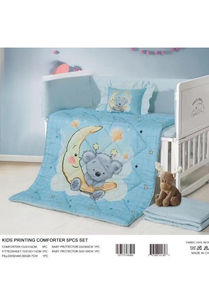 Children's bed railing mattress, 5 pieces, summer, to give your child comfort