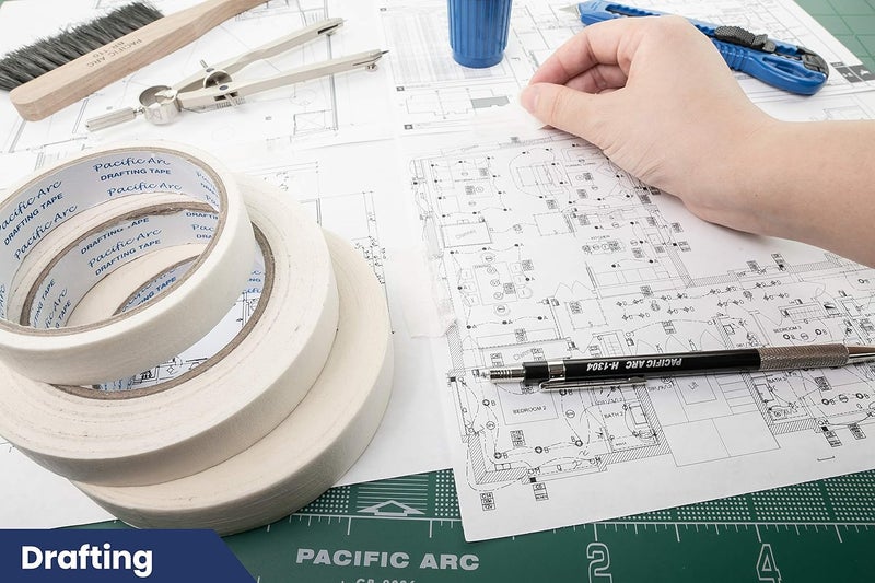 Pacific Arc Drafting Tape, 3/4 in. x 10 yd. roll. Multiple Uses and Surfaces. Easy Removal, Residue Free. Office, Drafting, Painting, Art or Home use. - Image 5