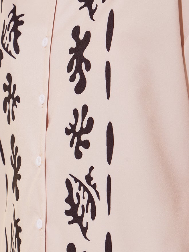 Take Two Take Two Placement Print Short Sleeve Shirt and Pants Co-Ords - Image 3